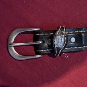 Rafaella black leather belt